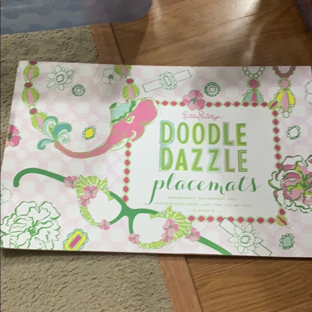 Lilly Pulitzer doodle dazzle placemats
